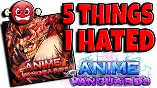 5 Things I HATED About Update 1.5 | Anime Vanguards