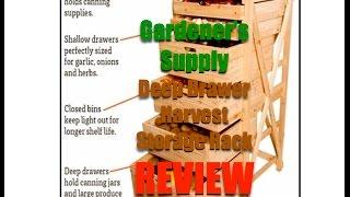 Deep Drawer Harvest Storage Rack Review~Gardener's Supply Company