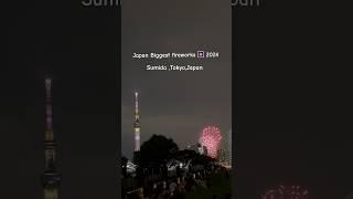 Japan biggest fireworks  Sumida River Fireworks  Tokyo japan 2024