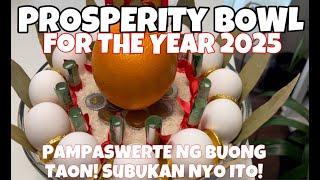 PROSPERITY BOWL FOR THE YEAR 2025 | SUBUKAN MO PARA SA MASAGANANG BAGONG TAON | MAMA YVONNE