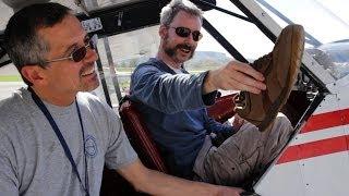 Flying a Tail Dragger - Tip #3 - Taxi + Run-up + Take-Off - Shoes Matter! - POV flying