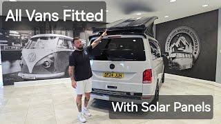 Solar panels - did you know all of our vans are fitted with them?