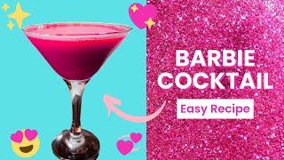 THE BARBIE COCKTAIL - Easy Barbie Movie Themed Mixed Drink Recipe