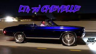 Kandy Blupurple Supercharged LT4 1970 Chevy Chevelle Convertible In Motion! WhipAddict