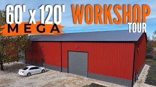 Custom Widespan Steel Building | 60x120 Full Tour in Bells, TX | WolfSteel Buildings