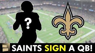 ROSTER ALERT: New Orleans Saints Sign A Quarterback In The Midst Of The Derek Carr Injury