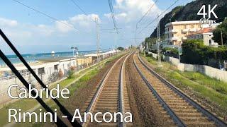 [4K 60fps] TRAIN DRIVER'S EYE from Rimini a Ancona (IT)