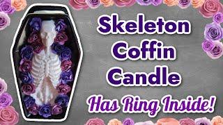 Skeleton Coffin Jewelry Candle - Charmed Aroma Reveal!