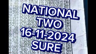 National Lotto Predictions Update (Two Sure) 