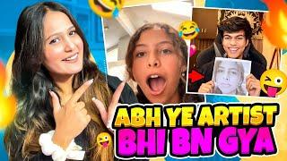 Abh ye Artist Bhi Ban gya |Funny Awkward Reaction On  @adarshuc  New Omegle video