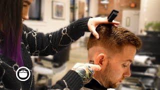 Low Skin Fade with Cowlick Advice | The Philadelphia Barber Co.