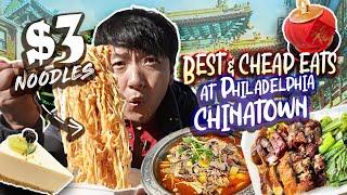 Philadelphia CHINATOWN Cheap Eats | $3 NOODLES & STINKY TOFU!