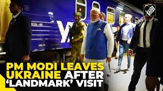 PM Modi departs from Ukraine after concluding his landmark visit; Watch Highlights from his visit