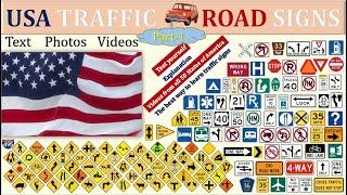 USA TRAFFIC ROAD SIGNS - Part 1