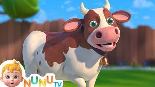 The Cow song + More Nursery Rhymes & kids Songs | NuNu Tv