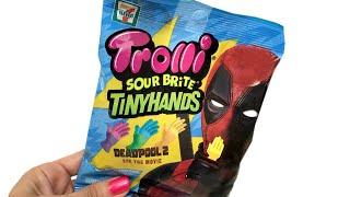 DeadPool Tiny Hands Gummy Candy Unwrapping