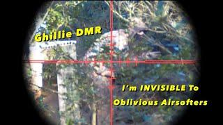 Ghillie DMR, I’m INVISIBLE To Oblivious Airsofters | OTT Airsoft #airsoft