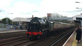 46100 "Royal Scot" storms through Paddock Wood | The Golden Arrow | 30/03/24