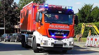 [NEUES WLF] Wechselladerfahrzeug 2 mit AB-Einsatzleitung rückt mit MTF 3 Feuerwehr Iserlohn aus