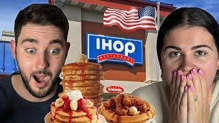 Brits try IHOP for the first time!