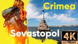 4K Russia | Sevastopol walking tour. Part 1 – «Seafront»  | Crimea