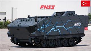 FNSS Reveals KAPLAN HYBRID Vehicle at International Defense Industry Exhibition