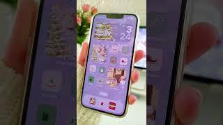 make your iphone aesthetic  winter theme  lock screen widgets  customize my Iphone 13 with me 