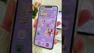 make your iphone aesthetic  winter theme  lock screen widgets  customize my Iphone 13 with me 