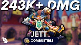 243K+ DMG 34 Kills Is combustible Best talent ? Jett (Master) Paladins Drogoz Competitive