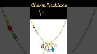 Celestial Good Luck Necklace - Gold Plated Evil Eye, Sun, Moon & Star Charm Pendant for Women