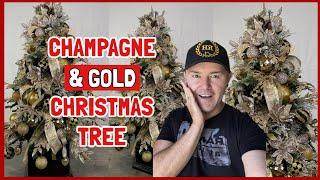 GOLD AND CHAMPAGNE CHRISTMAS TREE 2024 / Christmas Decorations Ideas / Ramon At Home Christmas