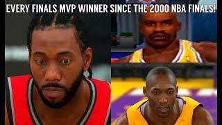 Every NBA Finals MVP Winner Since the 2000 NBA Finals (NBA 2K - NBA 2K19)