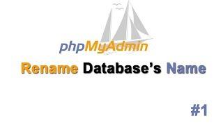 How to change or rename database name in phpmyAdmin (mysql server)