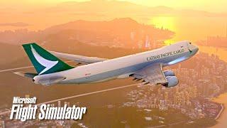 A THUNDERY DEPARTURE [RTX 4090]: Cathay Pacific Cargo CX 2074: Singapore  Hong Kong in MSFS 2020