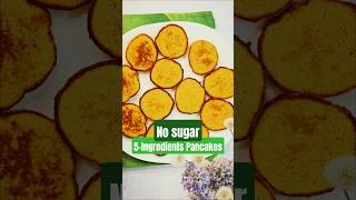 No Sugar Pumpkin Oat Pancakes  | 5-Ingredient Healthy Breakfast! #weightlossrecipe #pancake