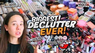 HUGE MAKEUP COLLECTION DECLUTTER! I *REALLY* Needed To Do This 