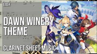 Clarinet Sheet Music: How to play Dawn Winery Theme (Genshin Impact) by Yu Peng Cheng