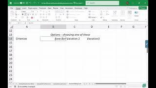 Excel Decision Making Matrix