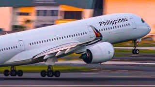 THE PRIDE OF PHILIPPINES | Philippine Airlines Airbus A350-900 Takeoff - Manila Airport