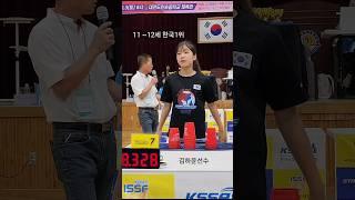 저는 왼손잡이 입니다 [왼손잡이가 컵쌓기 하는방법] 스포츠스태킹 국가대표 김하윤선수 컵쌓기 컵쌓기달인김태영 스태킹코리아 한국스포츠스태킹협회 #shorts