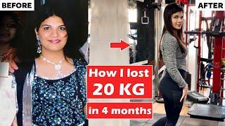 How I lost 20 Kgs in 4 Months ? | Weight loss Journey in Hindi | By imkavy