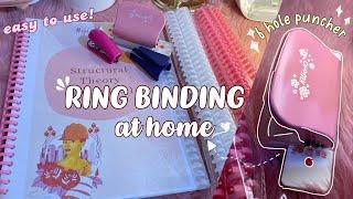 ring binding (at home) how i organize my notes using kw-trio 6-hole puncher // shopee finds