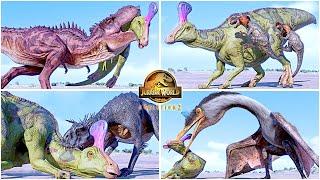 Tsintaosaurus Hunting Animations of All Carnivore Dinosaurs & Reptile  Jurassic World Evolution 2