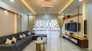 Stunning 3BHK Flat: Modern Elegance In Every Corner | Designed & Executed by Kams Designer Zone