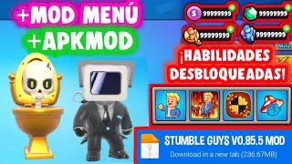 Stumble Guys hack Mod Apk V0.85 (Gemas infinitas) Mod Menu (Emotes 100% Funcionales) Por Mediafire