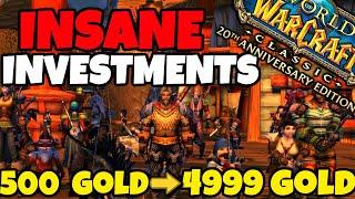 Make THOUSANDS of Gold in Fresh Classic WoW With These INVESTMENTS! Fresh Classic WoW Goldmaking