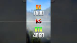 RX 7600 vs RTX 4060