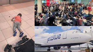 Passengers say they were put on the streets ‘like animals’ after JetBlue flight to Boston delayed