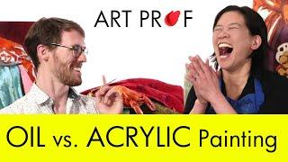 Oil vs. Acrylic Painting for Beginners: Art Professors Discuss