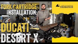 Touratech Extreme Fork Cartridge Install: Ducati Desert X